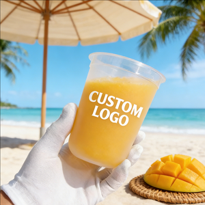 220ml Disposable Juice <b>Plastic</b> <b>Cups</b> PP Single Wall Frosted 90mm Diameter Soda Cola <b>Cups</b> - Product Image 6