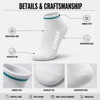Chaussettes de sport à compression personnalisées pour adultes - Soutien de la cheville, sans couture, en nylon et élasthanne, OEM, marque privée, conception gratuite, couleurs personnalisées