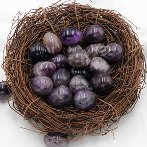 HZ Custom Großhandel Little Egg Rock Polierte eiförmige Edelstein Dalmation Jaspis Kristall Kleine Eier perlen Stein Home Decoration - Product Image 5