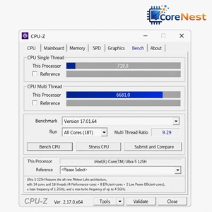 มินิพีซี CoreNest Intel Core Ultra 5 125H 14 คอร์ 18 เธรด 4.5GHz กราฟิก Arc DDR5 M.2 PCIe 4.0 OCuLink WiFi 6E มินิพีซี - Product Image 2