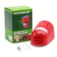 Luz de alarma LED Solar de fábrica china, sensor de cuerpo humano, alarma de luz y sonido infrarrojo, unidad antirrobo, Unidad de animales de jabalí salvaje