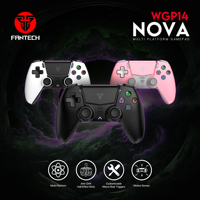 Manette de jeu sans fil Fantech NOVA WGP14 /2.4Ghz avec haut-parleur intégré, port audio, compatible PC/Switch/PS3/PS4