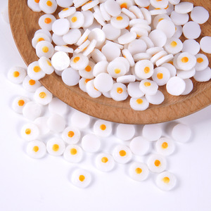 Huevos Fritos en Miniatura, Accesorios de Comida Realistas para Manualidades, 1 cm de Diámetro, Huevos Fritos en Miniatura, Accesorios para Escenas de Juguete - Product Image 1