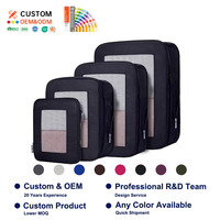 Cubes de rangement en maille personnalisés pour la mode, cubes de compression pour les voyages, pour valises