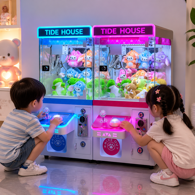 Mini Claw Machine Coin Operated Arcade Crane Machine Toy Grabber Vending Machine for Kids Party Home Use
