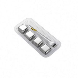 Accesorios de Bar, Juego de Piedras Enfriadoras para Whisky, Cubos de Hielo de Acero Inoxidable 304 para Cola, Vino y Bebidas - Product Image 1