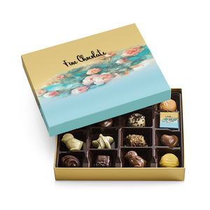 Boîte à chocolat rectangulaire de luxe en carton rigide avec gaufrage, emballage alimentaire fait main de qualité supérieure - Product Image 2