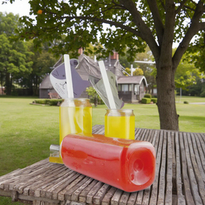Botella cuadrada para bebidas PET de 250ml, 330ml, 500ml, tapa de aluminio para leche, jugo, jengibre, bebida energética, contenedor de embalaje - Product Image 2