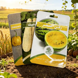 Pochette à fermeture éclair personnalisée, sac brillant à trois soudures latérales, emballage pour épices, sachet pour graines avec trou - Product Image 6