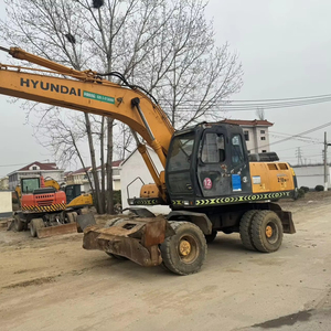 High Efficiency Hyundai 210W-7 <b>Wheel</b> <b>Excavator</b> Original Japan Multifunctional Good Condition Used Hyundai 60w 120w 210w 150 Sale - Product Image 1