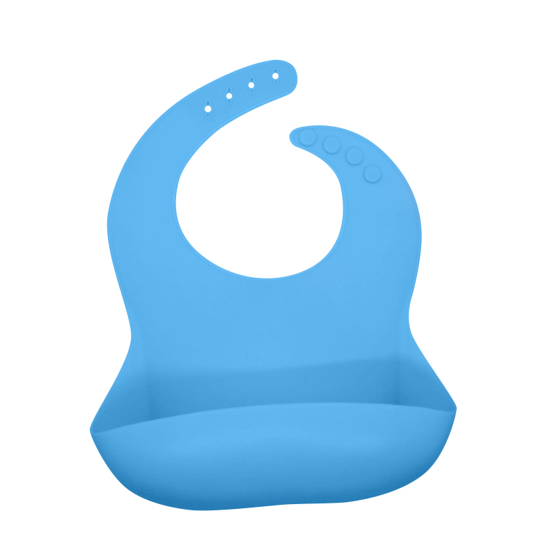 Пользовательские многоразовые пищевой мягкий водонепроницаемый силиконовый нагрудник с пищевым ловцом