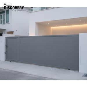 Portail coulissant en aluminium de 6 pieds, moderne, écologique et luxueux, avec revêtement en poudre, <span class=keywords><strong>pour</strong></span> <span class=keywords><strong>allée</strong></span> de villa extérieure - Product Image 5