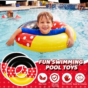 Flotador Inflable de Dibujos Animados de 23.62 Pulgadas, Anillo de Natación de PVC, Juguete Acuático para Niños, Tubo para Piscina y Playa, Fiesta de Cumpleaños, Juego Acuático de Verano - Product Image 2
