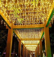 Bande lumineuse LED de 5 m, 216 LED, blanc chaud, étanche IP65, décoration de Noël en extérieur, guirlande lumineuse féerique