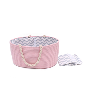 Impresión personalizada de lona de algodón de mamá bebé pañal cesta organizador bolsa - Product Image 5