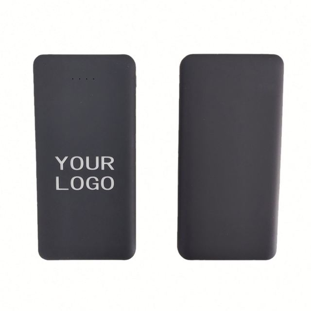 Creative LED Backlit 10000 MA Power Bank Luminous Mobile Charging Device with Custom LOGO Gift Printing for Advertising