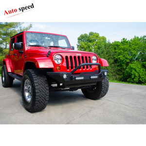 Parachoques delantero de acero negro con recubrimiento en polvo <span class=keywords><strong>o</strong></span> textura negra para <span class=keywords><strong>JEEP</strong></span> <span class=keywords><strong>WRANGLER</strong></span> JK 2007-2017, accesorios para automóviles - Product Image 3