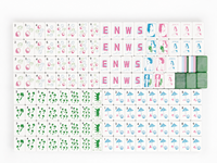 MuZheng ODM – Fournisseur Direct : Tuiles de Mahjong Américaines de Luxe, Durables, Fiables et Robustes, 160 Pièces, Tendance Haut de Gamme pour Salles de Jeu et Entreprises