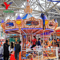 Manège équipement de parc d'attractions pour enfants 16 places attractions manèges thème européen Carrousel cheval Merry Go Round Carosuel à vendre