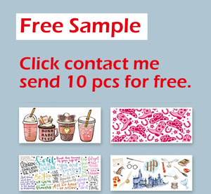 Autocollants holographiques UV DTF personnalisés de 16 à 40 oz pour gobelets, bouteilles et pots – Décorations pour gobelets, autocollants pour artisanat et transfert à froid - Product Image 5