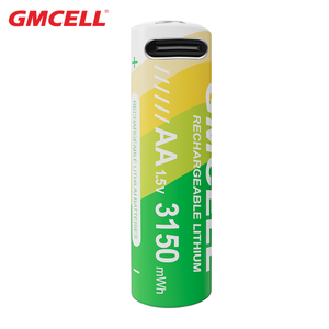 แบตเตอรี่แบบชาร์จได้ AA 1.5V แพ็ค 4 ก้อน ชาร์จผ่าน USB Type-C แบตเตอรี่ลิเธียม 3150mWh สำหรับรีโมทคอนโทรล - Product Image 2