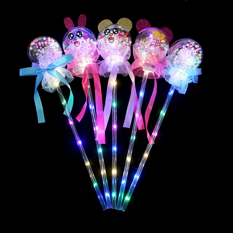 Горячая Распродажа, подарок на день Святого Валентина, блестящие палочки, светящаяся палочка со звездами для вечеринки, детский подарок, игрушки для ночной вспышки, светодиодная волшебная палочка