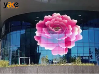 Film LED Transparent et Flexible Yake, Holographique 3D, Affichage Publicitaire LED Adhésif pour Vitrine, Écran LED Super Fin