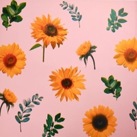 Sonnenblumen-Verpackung BOPP-beschichtetes Wasserfestes Blumenstrauß-Verpackungspapier Blumen-Geschenkpapier Großhandel