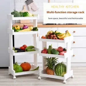 Xe đẩy lưu trữ đa năng 3 tầng có ngăn chia, 4 bánh xe xoay êm, chất liệu nhựa bền vững, tiện dụng cho đồ dùng làm đẹp - Product Image 3