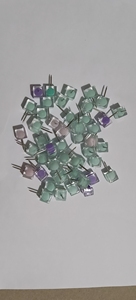 دبوس دفع من البلاستيك الملون الشفاف لصور الحائط لوحة ناعمة لوحة خشب الفلين دبابيس خريطة الأزياء الإبداعية هدية - Product Image 6