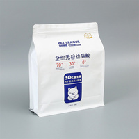 Vente directe d'usine emballage coloré personnalisé refermable feuille debout à l'intérieur de la pochette pour aliments pour animaux de compagnie emballage alimentaire pour chat