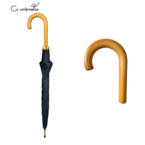 Ô dù quảng cáo YS-1054 tùy chỉnh, quà tặng khuyến mãi, cán gỗ chữ J, logo tùy chỉnh, tự động mở, ô thẳng có in logo - Product Image 4