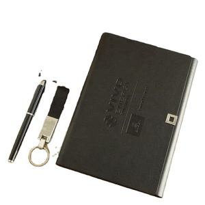 Custom Logo Executive Gift <b>Set</b>: Branded <b>Notebook</b>, USB Drive & Card Holder for Corporate Gifts - Product Image 3