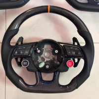 Volant en fibre de carbone forgé sur mesure GZYLC pour Audi A3 8V 8L A4 B8 B9 B7 A6 C8 C7 TT 8J Q3 Q5 S4 B8.5 Q7 A5 R8 RS3 S3