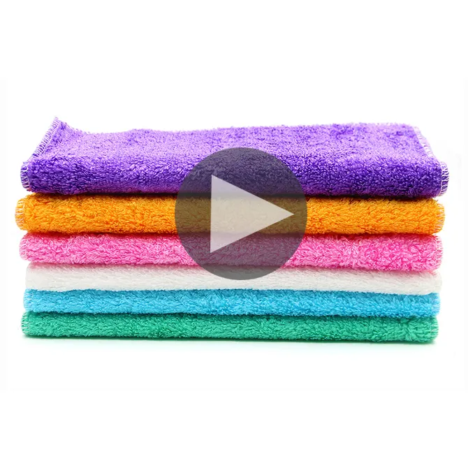 Send Inquiry 5$ Coupon 100% Bamboo Fiber Dish Cloth Materials Textile Cleaning Fabric Well Water Oil Absorption 100 Pcs Printed