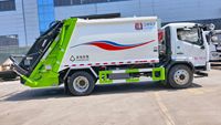 Camion compacteur à ordures électrique Dongfeng 4X2 210KWH 12CBM pour la collecte des déchets urbains, batterie CATL, moteur écoénergétique
