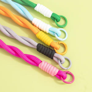 <span class=keywords><strong>2026</strong></span> Geflochtenes Handgelenk-Schlüsselband Dickes Seil Explosionsfarben Doppelköpfig mit Individuellem Logo Metallschnalle Handyhülle USB-Stick Lanyard - Product Image 3