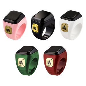 Cincin Tasbih pintar untuk pria wanita, cincin elektronik Digital jari plastik dengan kontrol aplikasi - Product Image 2