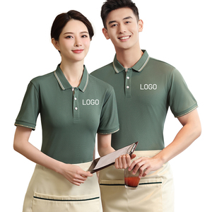 Camiseta Polo Blanca con Cuello Verde, Algodón Orgánico 2024, Camisetas Polo Sublimadas para Hombre, 100% Poliéster con Sensación de Algodón, Hecho en China - Product Image 6