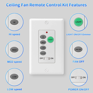 Nhà thông minh hệ thống phổ Trần Fan điều khiển từ xa by061 R28 Mini Kit uc9050t.by061 + minir28 Quạt Trần Tường chuyển đổi - Product Image 6