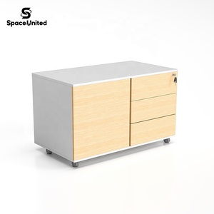 אחסון תחנת עבודה מודרנית וגמישה של SpaceUnited, ארונות ניידים רב תכליתיים, ארונות תיוק מעץ למשרד - Product Image 4