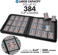Torson - Carpeta de Cuero Sintético con 12 Bolsillos para 384+ Cartas, 35PT, Impermeable, para Yugioh Tcg Mtg UG Topladers, Álbum de Fotos
