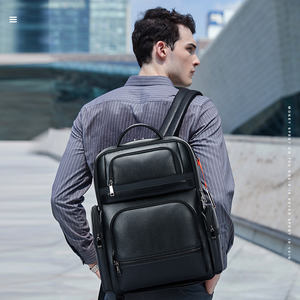 BOPAI vente en gros OEM hommes affaires 15.6 pochette <span class=keywords><strong>d</strong></span>'ordinateur en cuir PC luxe antivol extensible sac à dos USB voyage charge sac à dos - Product Image 4