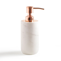 Ensemble de 5 porte-brosse à dents et distributeur de savon en résine pour salle de bain stylée Look moderne personnalisé