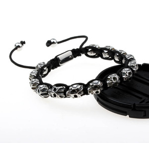 Thiết Kế Độc Đáo Chất Lượng Cao Cá Nhân Logo Thép Không Gỉ Skull Men Macrame Vòng Đeo Tay Cho Nam Giới Jbs9220 - Product Image 3