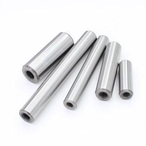 Goupille cylindrique filetée 6 8 10 12 16 20 25 mm, goupille de positionnement à double extrémité avec filetage interne, usage général, finition brillante - Product Image 4