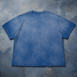 Magliette 100% Cotone Slim Fit in Arancione e Blu con Collo Stile Retro in Policotone Taglia <span class=keywords><strong>M</strong></span> - Product Image 3