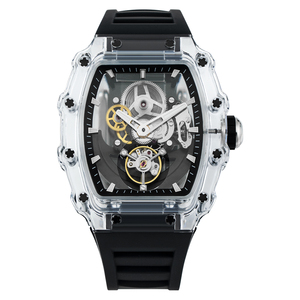 Nouvelle arrivée Montre mécanique automatique pour homme en forme de baril, luxe, étanche, OEM ODM, montres personnalisées - Product Image 5