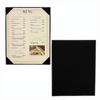 Accessoire de restaurant personnalisé Logo en relief Porte-menu A3 Couverture de menu en cuir personnalisée
