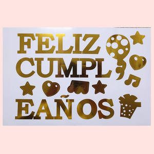 San Valentín <span class=keywords><strong>amor</strong></span> felicitaciones Feliz cumpleaños carta español Bobo globo pegatinas globos pegatina Feliz Cumpleanos - Product Image 2